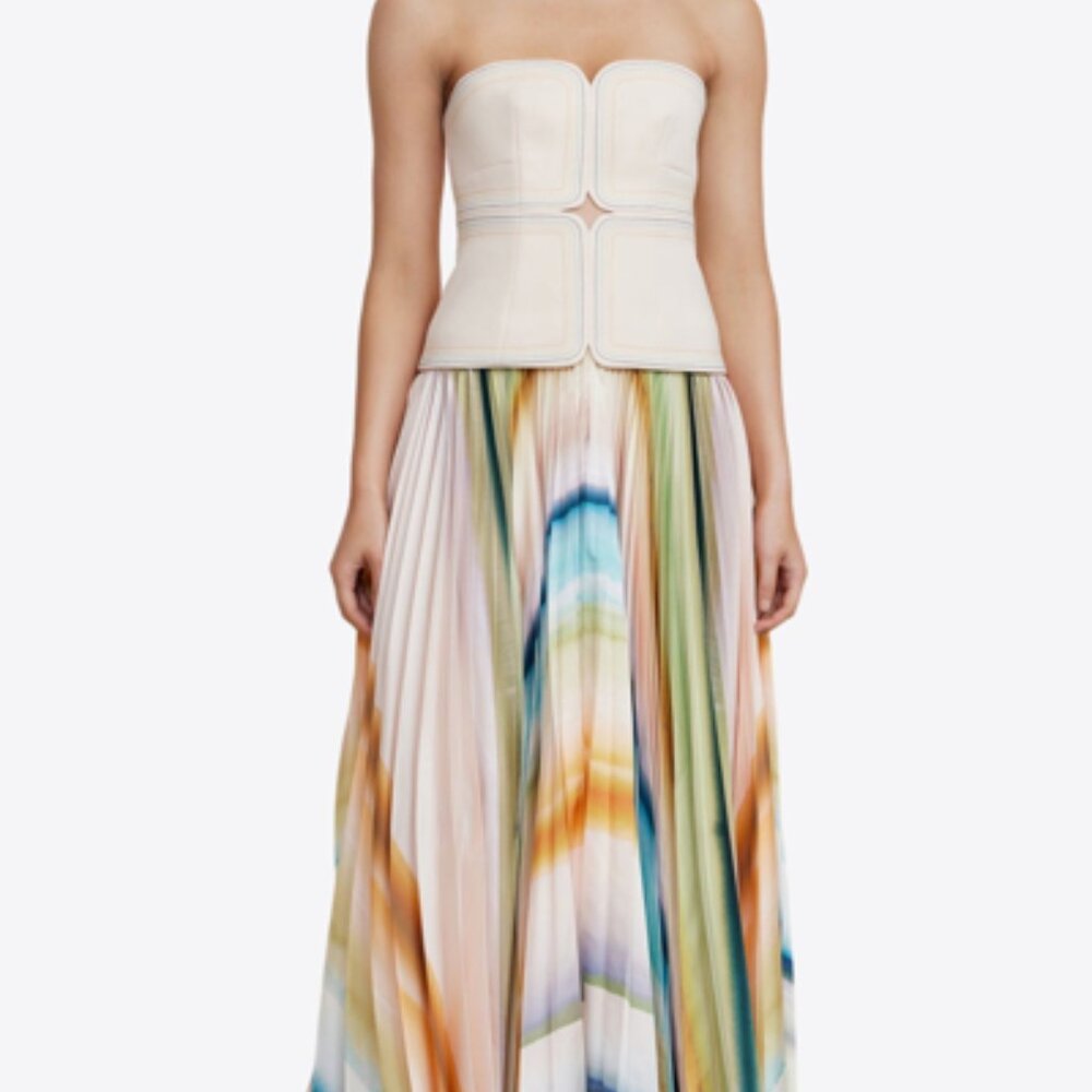 ISO ACLER Avonlea Pleat-detailing Dress In Multicolor size XS